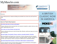 Tablet Screenshot of mymuscles.com